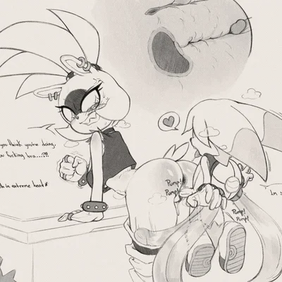 kitsunami the fennec, surge the tenrec (idw publishing, sega) created by jarp-art