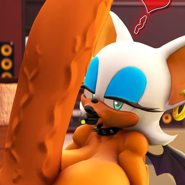 knuckles the echidna, rouge the bat (sega, sonic the hedgehog (series)) created by rocketspuff