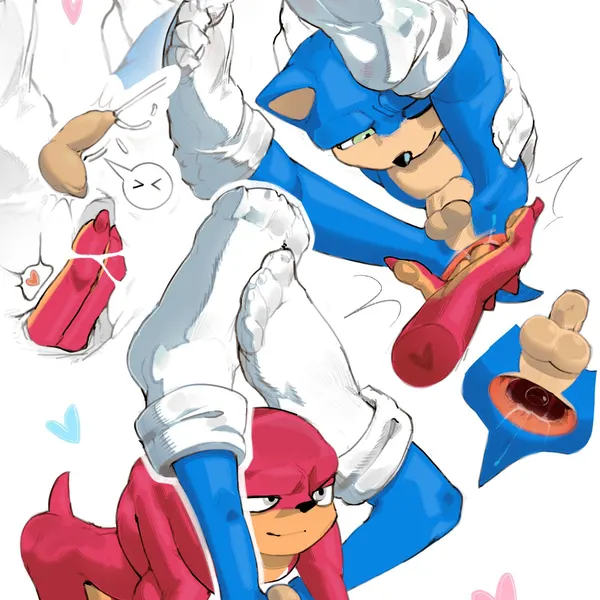 knuckles the echidna, sonic the hedgehog (sega, sonic the hedgehog (film)) created by fizzthetiger
