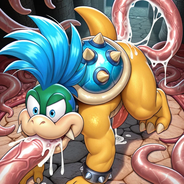 koopaling, larry koopa (mario bros, nintendo) created by j00ooe