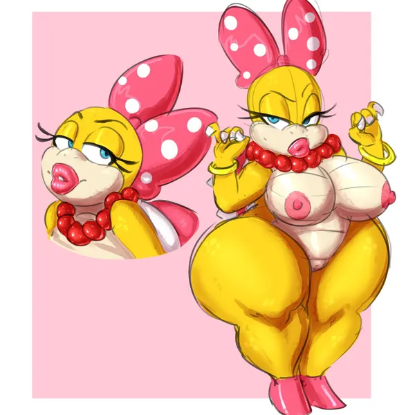koopaling, wendy o. koopa (mario bros, nintendo) created by guillion