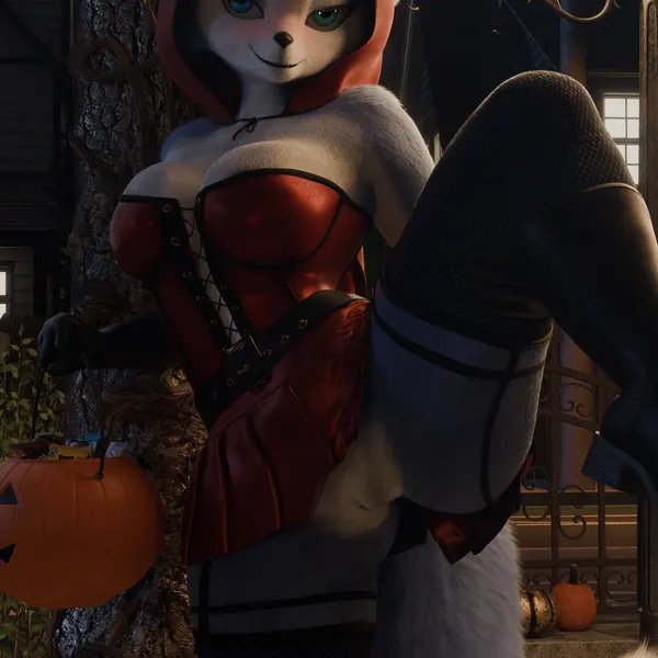 krystal (star fox) (halloween, nintendo) created by yamimarik1994