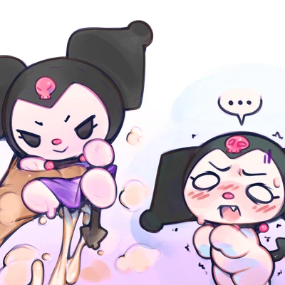 kuromi (onegai my melody, sanrio) created by ligma (artist)