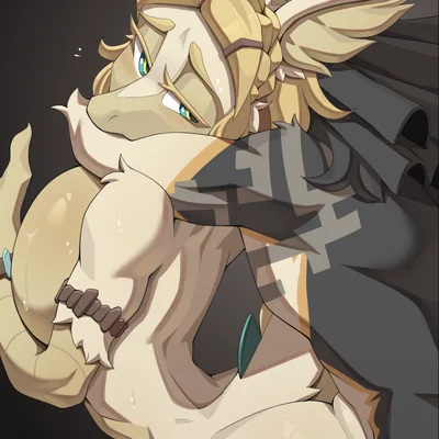 light dragon (totk), link (wolf form) (mythology, nintendo) created by cooliehigh