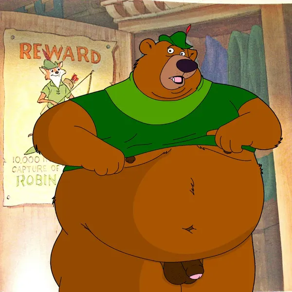 little john, robin hood (disney, robin hood (disney)) created by fender1988