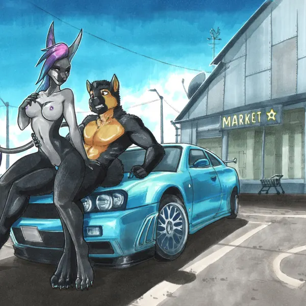 martin (qckslvrslash), naomi (dragonhenge) (nissan, nissan gt-r) created by ewgengster