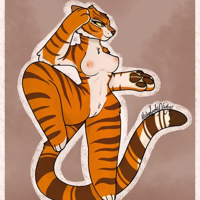 master tigress (dreamworks, kung fu panda) created by naholadydragon