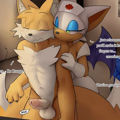 miles prower, rouge the bat (sega, sonic the hedgehog (series)) created by ozoneserpent