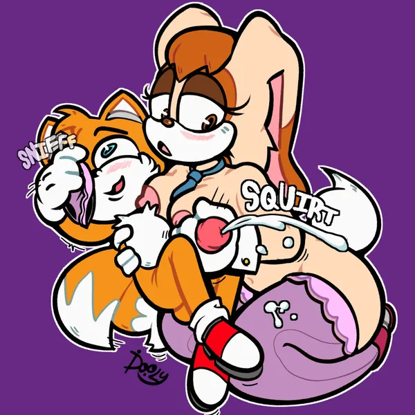 miles prower, vanilla the rabbit (sega, sonic the hedgehog (series)) created by doolyboobieboy
