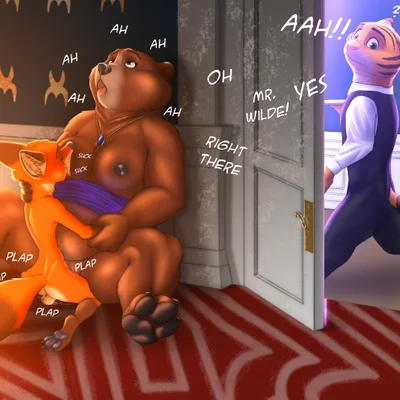 nick wilde, the bearoness (disney, zootopia) created by link6432