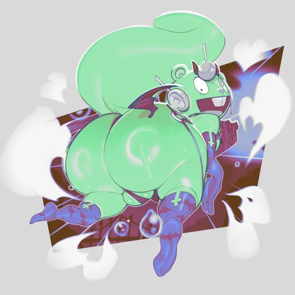 nutty (htf) (halloween, happy tree friends) created by submarine screw
