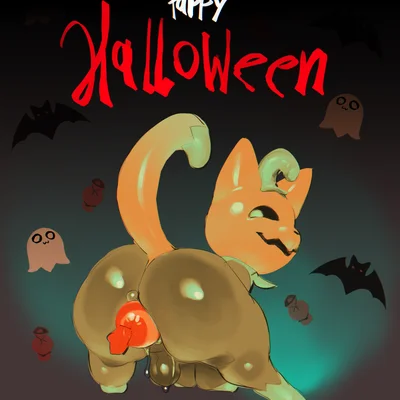 pumkat (halloween) created by kinkykong