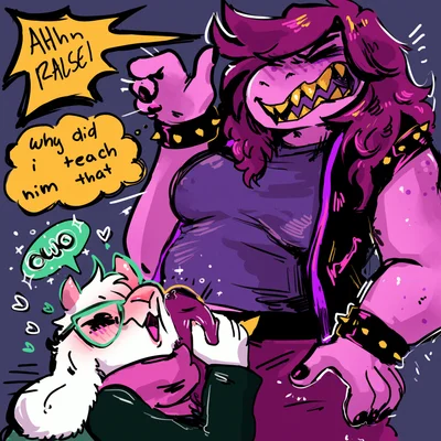 ralsei, susie (deltarune) (deltarune, owo whats this) created by currentlytr ash