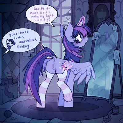 rarity (mlp), twilight sparkle (mlp) (friendship is magic, hasbro) created by flixanoa
