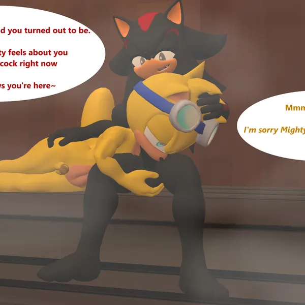 ray the flying squirrel, shadow the hedgehog (sega, sonic the hedgehog (series)) created by aldenyates