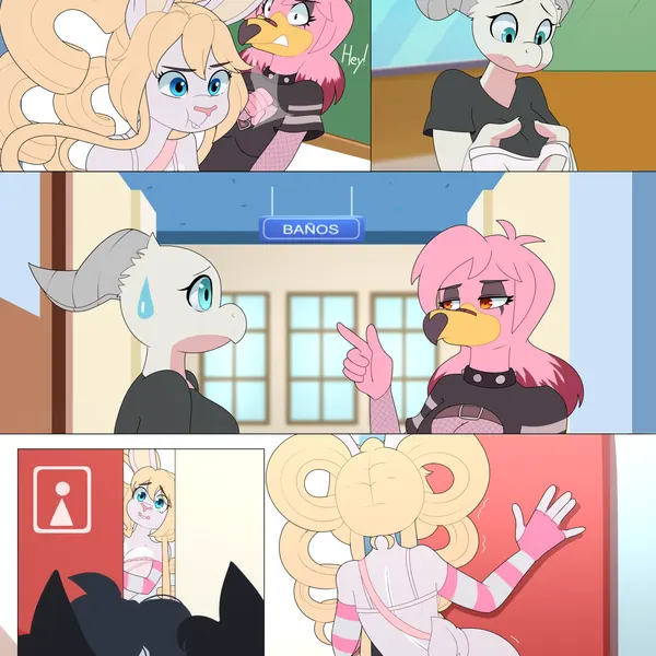 rebecca (neko-eclipse17), stephanie (neko-eclipse17), tazri (neko-eclipse17) (glamor to bare) created by apinkgrape