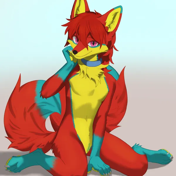 red (red the kitsune) created by red the kitsune