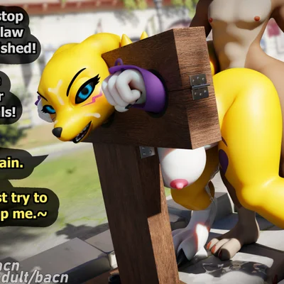 renamon (bacn) (bandai namco, digimon) created by bacn