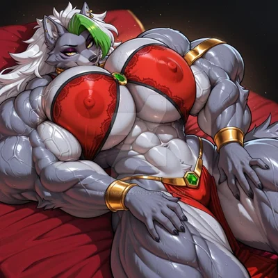 roxanne wolf (fnaf) (five nights at freddy's, five nights at freddy's: security breach) created by furrymusclescn