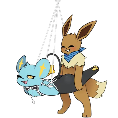 sam (eevee), tad (thataveragedude) (nintendo, pokemon) created by yorkie (artist)