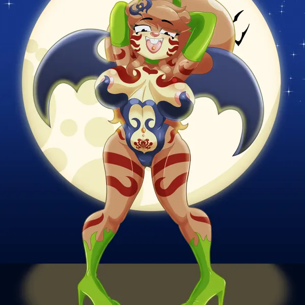 sandy cheeks (halloween, nickelodeon) created by cranebear