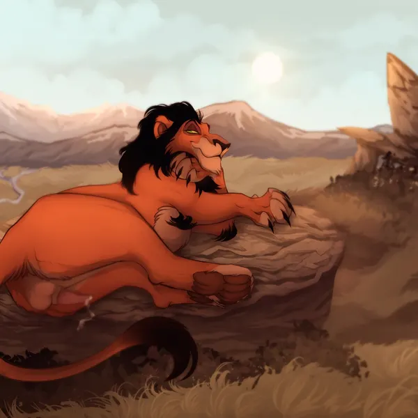 scar (the lion king) (disney, the lion king) created by bessona