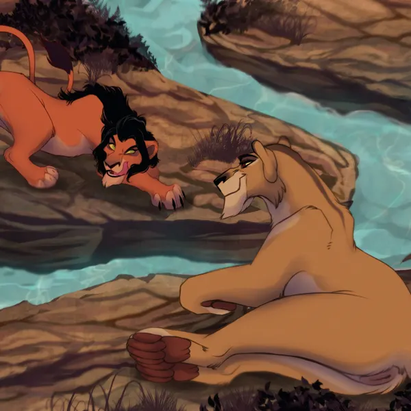 scar (the lion king), zira (the lion king) (disney, the lion king) created by bessona