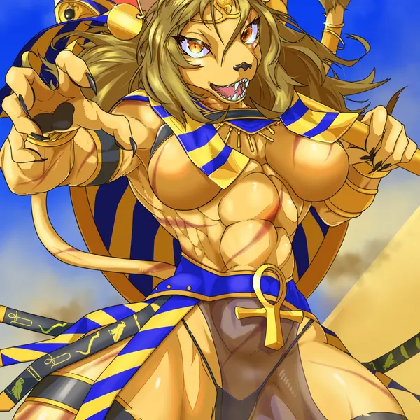 sekhmet (egyptian mythology, middle eastern mythology) created by ver26