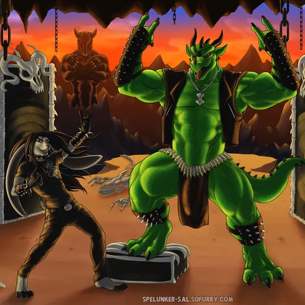 spelunker sal (character), varanis blackclaw (european mythology, heavy metal) created by spelunker sal
