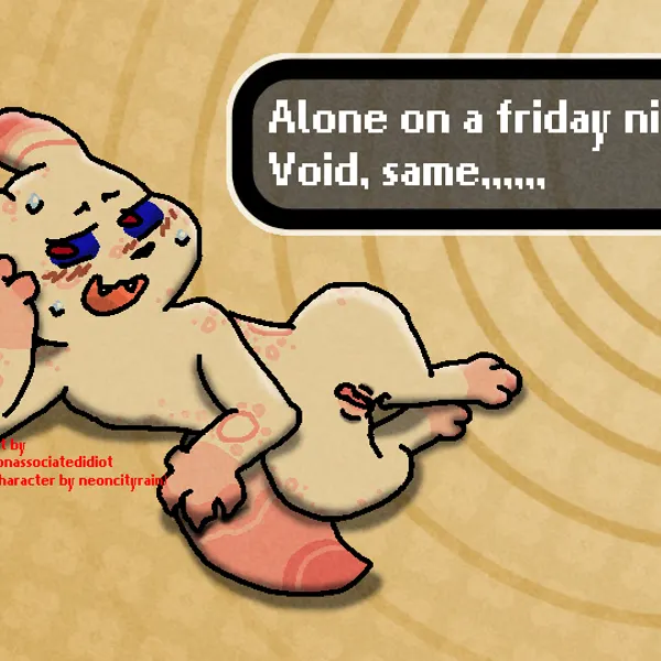 the unbound (neoncityrain) (alone on a friday night (meme), rain world) created by nonassociatedidiot
