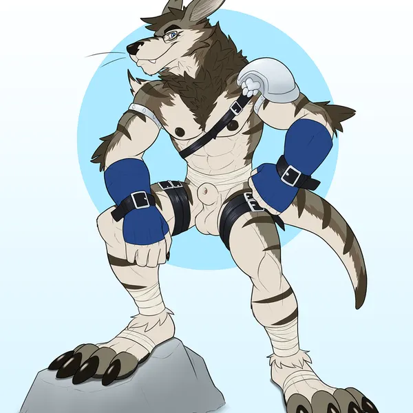 tiberius thicktail (bandai namco, digimon) created by spelunker sal