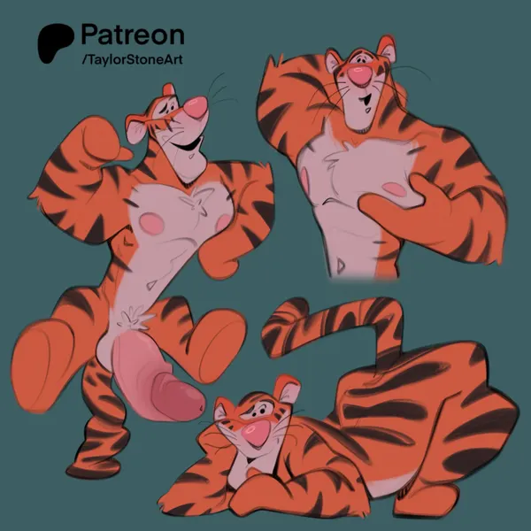 tigger (disney, patreon) created by taylorstoneart