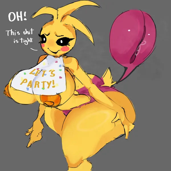 toy chica (fnaf) (five nights at freddy's, five nights at freddy's 2) created by qwpeowqpe
