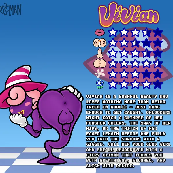 vivian (mario) (mario bros, nintendo) created by the moss-man