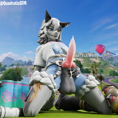 wolfie (fortnite) (epic games, fortnite) created by quadraticsfm
