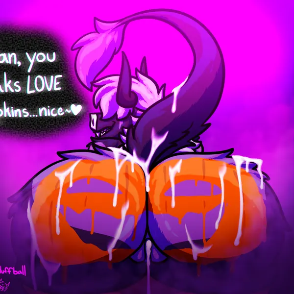zach snowfox (halloween) created by redgreenfluffball