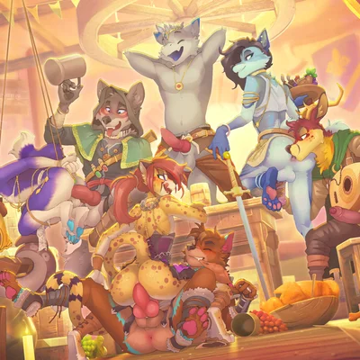 affax, badru (silverwolfey420), freiiyo created by k 98