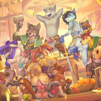 affax, badru (silverwolfey420), freiiyo created by k 98