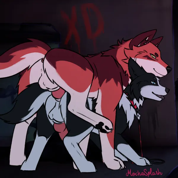 akira (wolflatte), loki (wolflatte) created by mochasplash