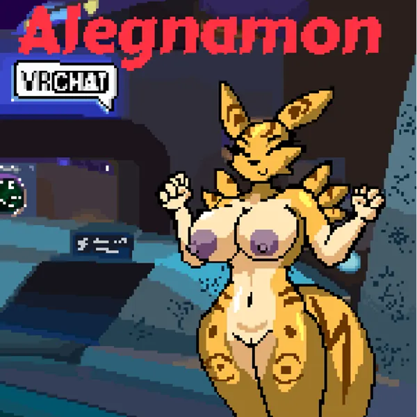 alegnamon (alegnamonoriginal) (bandai namco, digimon) created by anonidramon