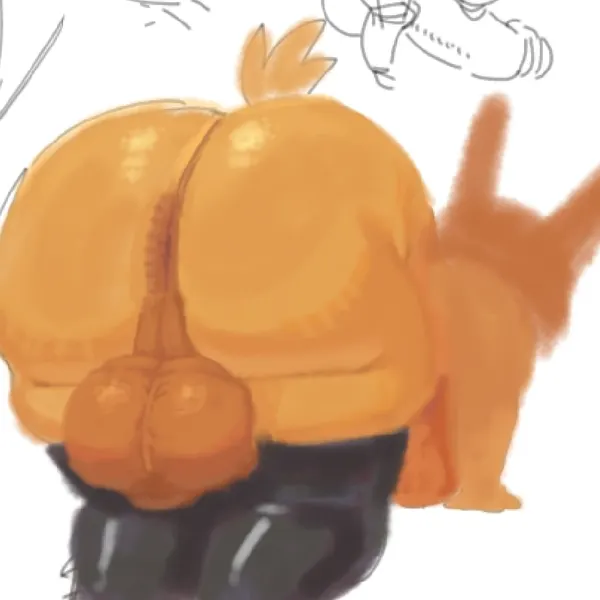 all fours, anthro, anus, balls