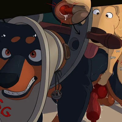 alpha (up), dug (up) (disney, pixar) created by mcfan