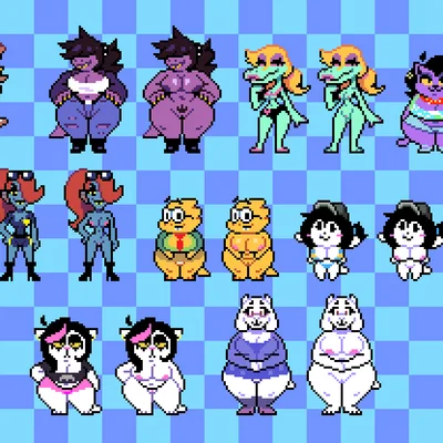 alphys, bratty (undertale), catti cattenheimer (deltarune, undertale (series)) created by sabs