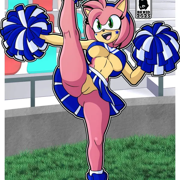 amy rose (sega, sonic the hedgehog (series)) created by skwid