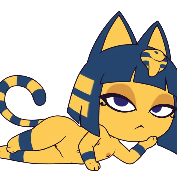 ankha (animal crossing) (animal crossing, nintendo) created by toffee (artist)