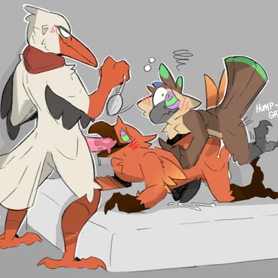 arios (phoenix), bec-de-gaz, sill (owl) (european mythology, greek mythology) created by sodacaps