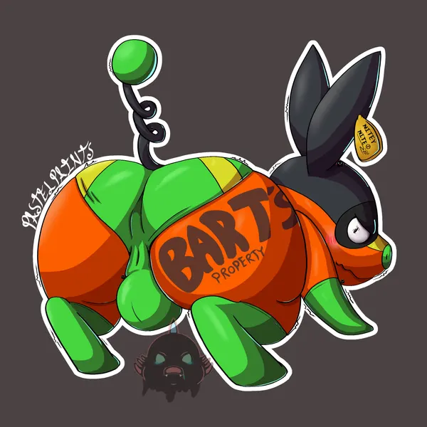 axel the tepig, bacon butt (tepigfan101) (nintendo, pokemon) created by pastelpaints