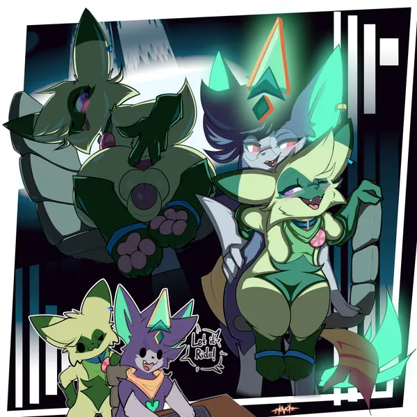 battle principal yuumi, ginko (warden006), principal yuumo (warden006) (nintendo, pokemon) created by kavek (artist)