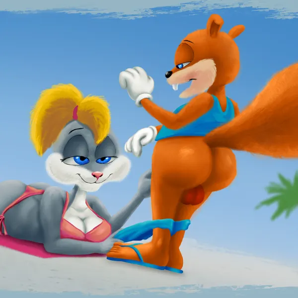 berri, conker (conker's bad fur day, rareware) created by zyasixpear