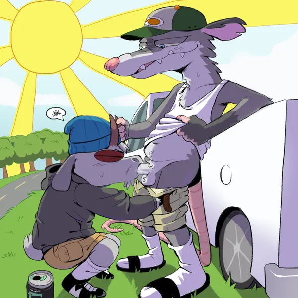 billy (gassy's gas 'n stuff), gilbert (gassy's gas 'n stuff) (adult swim, cartoon network) created by darkafsun